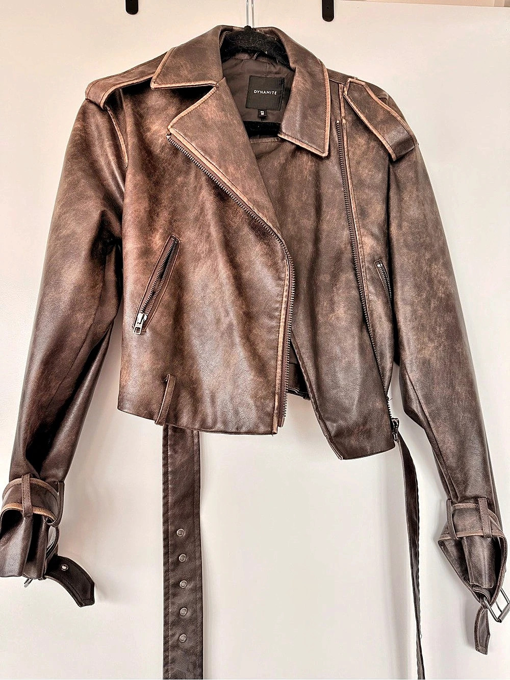 Dynamite Women's Brown Moto Jacket